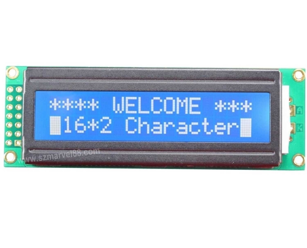 M1602H-B5,16x2 Character Dot-matrix LCM, 1602LCM,STN Blue, transmissive/negative, SPLC780D