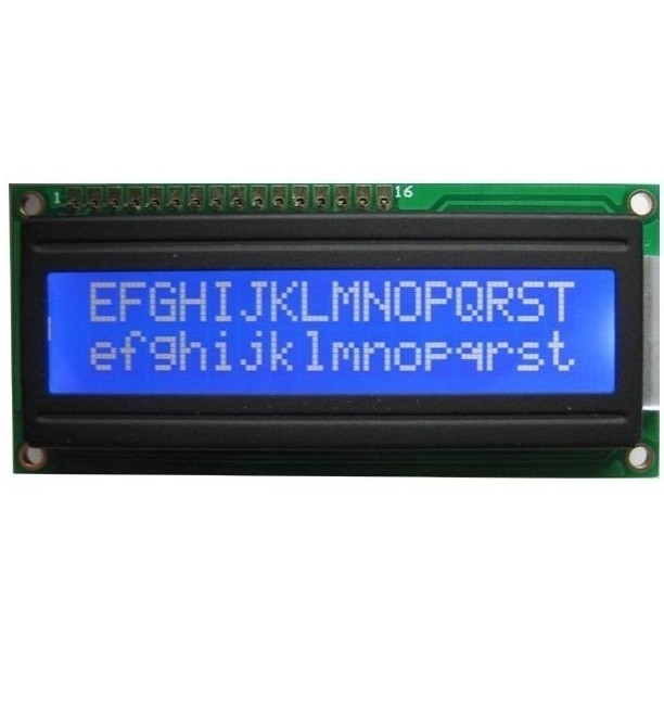 M1602A-B5,16*2 Character Dot-matrix LCM, STN(blue), transmissive/negative, SPLC780D Contro