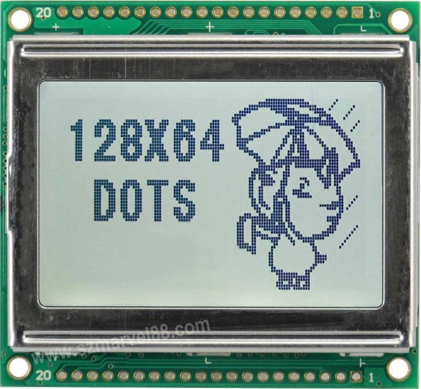 M12864E-G5, Graphics LCD Module with 128 x 64 dot-matrix Display Type, FSTN/Transmissive/P