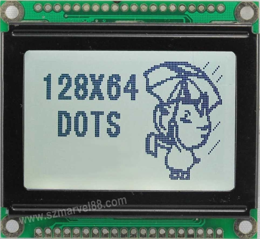 M12864I-G5, 12864 Graphics LCD Module, 128 x 64 dot-matrix Display, STN GRAY, transflectiv