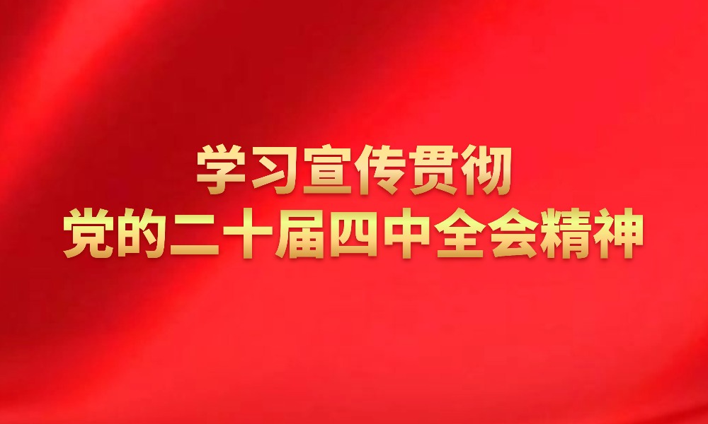 学习宣传贯彻党的二十届四中全会精神